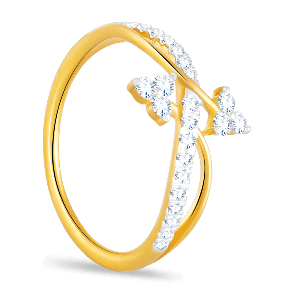 Blossom Diamond Gold Ring